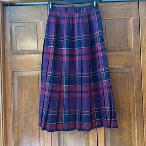 Talbots Petite Wool Tartan skirt